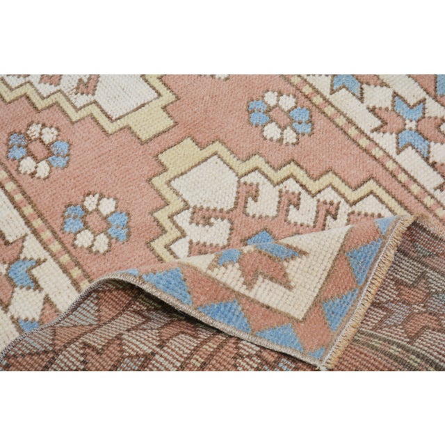 Vintage Turkish Anatolian Hand Knotted Wool Rug, 2'2"x9'8" For Sale - Image 4 of 4