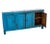 Antique four door French server in original blue paint. Discover the charm and elegance of the past with our genuine...