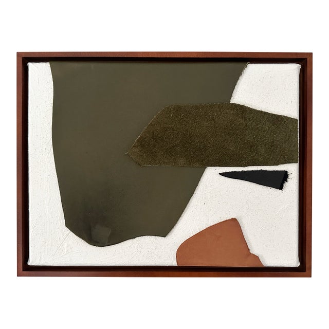 "Incoming Storm" Abstract Leather Artwork For Sale