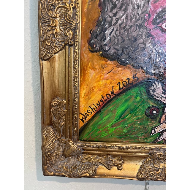 Impressionist Original Painting on Canvas, "Young George Washington" by Serg Graff, Coa For Sale - Image 3 of 9