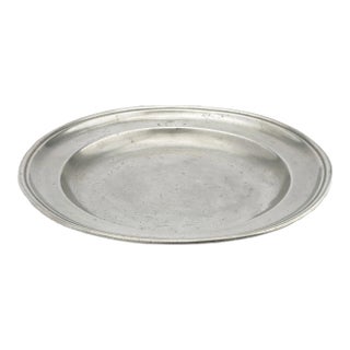 Continental Pewter Charger, 1750-1800 For Sale