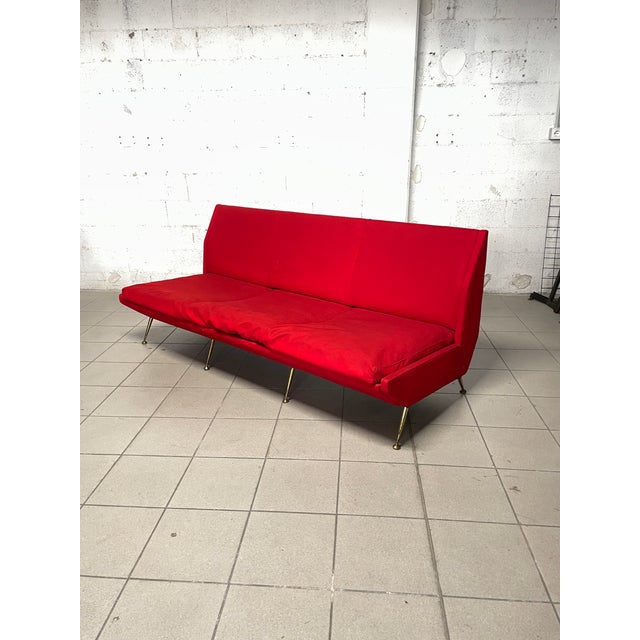 Italian Fabric Sofa, 1960s For Sale - Image 9 of 18