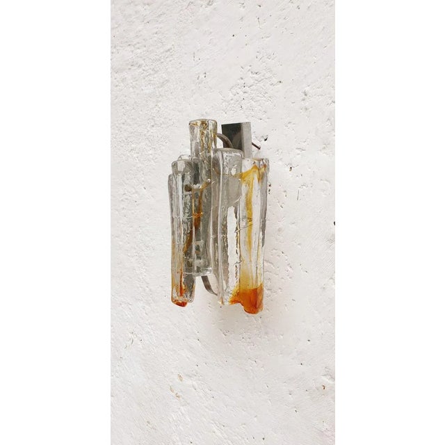 Mid-Century Italian Glass Sconce by Toni Zuccheri for Venini, 1968 For Sale - Image 6 of 10