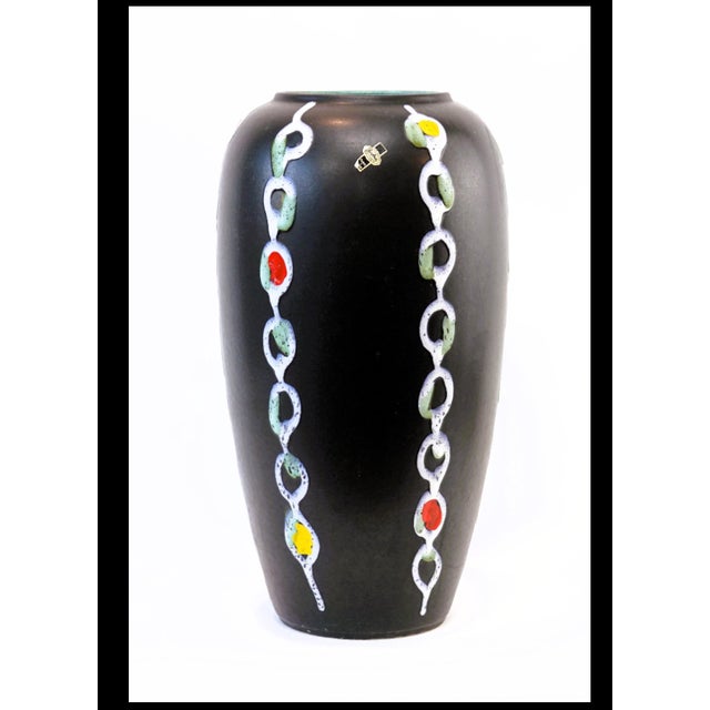 Ceramic Form + Farbe Floor Vase by Jasba Keramik, West Germany, 1960s For Sale - Image 7 of 7