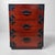 Vintage Japanese Mini-Tansu Cabinet with Three Drawers, 1980s For Sale - Image 9 of 9
