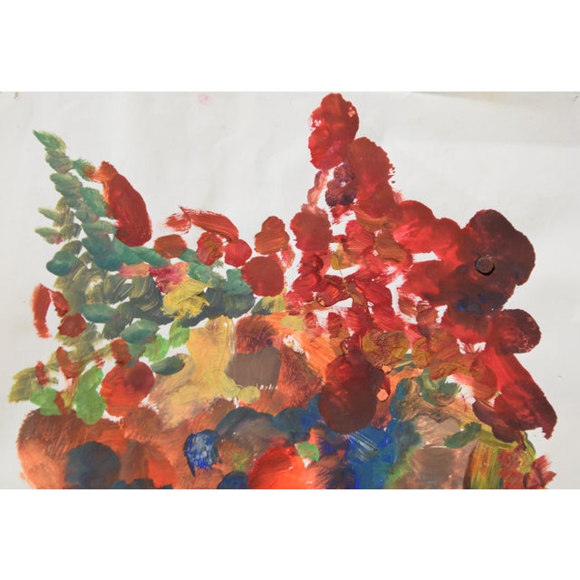 Sabine Ebel, Watercolor Imperial Crowns in the Garden, 1964, Watercolor For Sale - Image 4 of 9