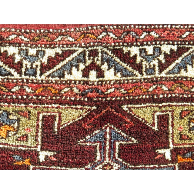 Mid 20th Century Mid 20th Century Small Turkish Vintage Carpet Wool Area Rug For Sale - Image 9 of 11