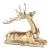 Clara Gold Sitting Deer Figurine Statue For Sale
