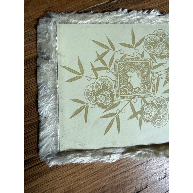 Silk Fringe Card by L. Prang & Co. Victorian Aesthetic Movement For Sale - Image 4 of 7
