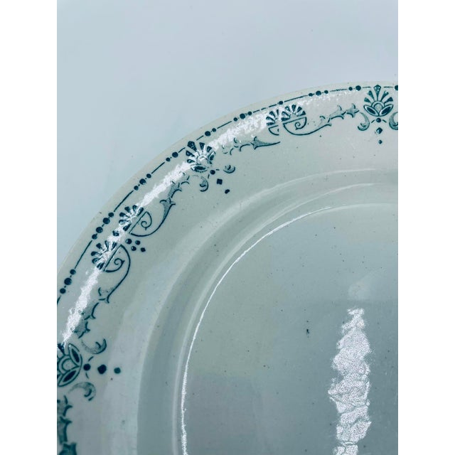 1950s Antique Dessert Plate by Gien, France, 1955, Set of 3 For Sale - Image 5 of 10