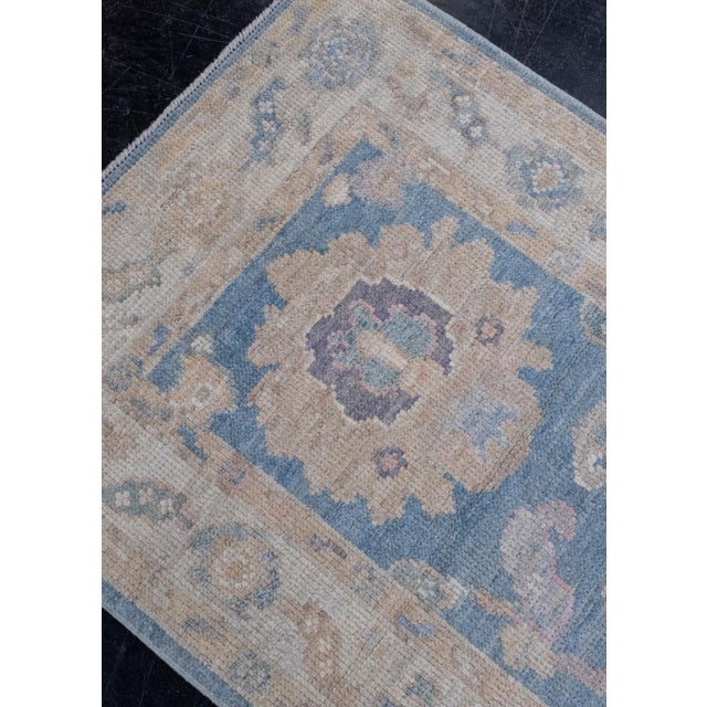 Turkish Oushak Rug 2'6" x 5'1" For Sale In Houston - Image 6 of 8