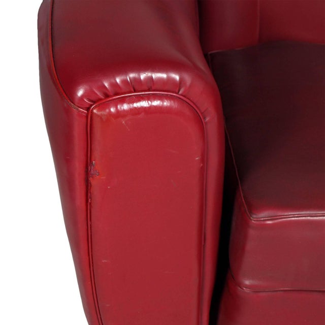 Art Deco Italian Club Chair from Guglielmo Ulrich, 1940s For Sale - Image 3 of 11
