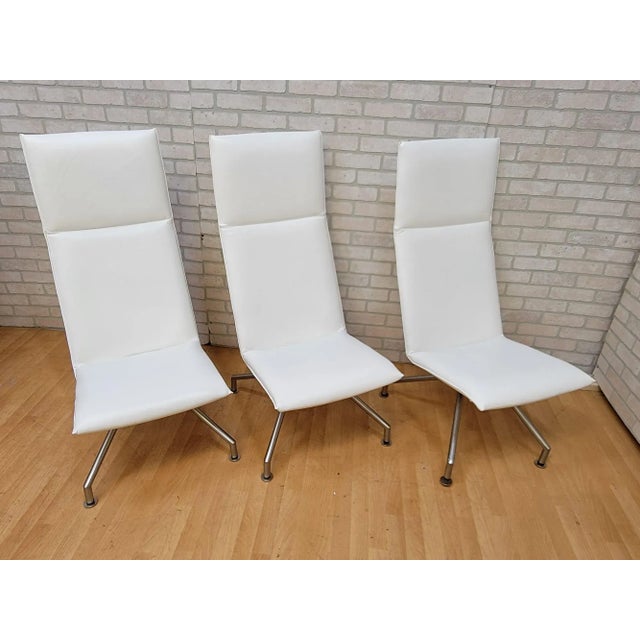 Early 21st Century Modern Mikasa High Back Lounge Chairs by Davis Furniture - Set of 3 For Sale - Image 5 of 13