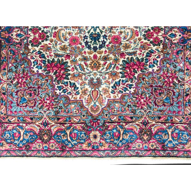 Early 20th Century Persian Kirman Rug For Sale - Image 16 of 16