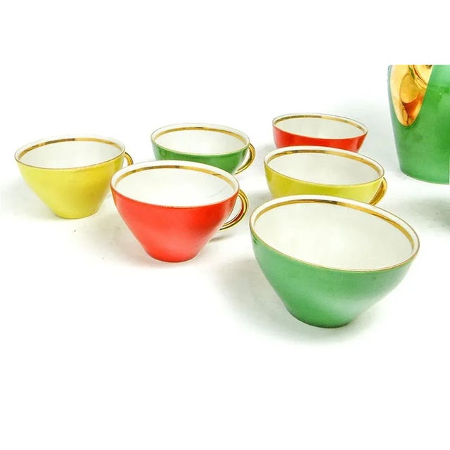 1960s Art Deco Joanna Coffee Set from Karolina, Poland, 1960s, Set of 8 For Sale - Image 5 of 11
