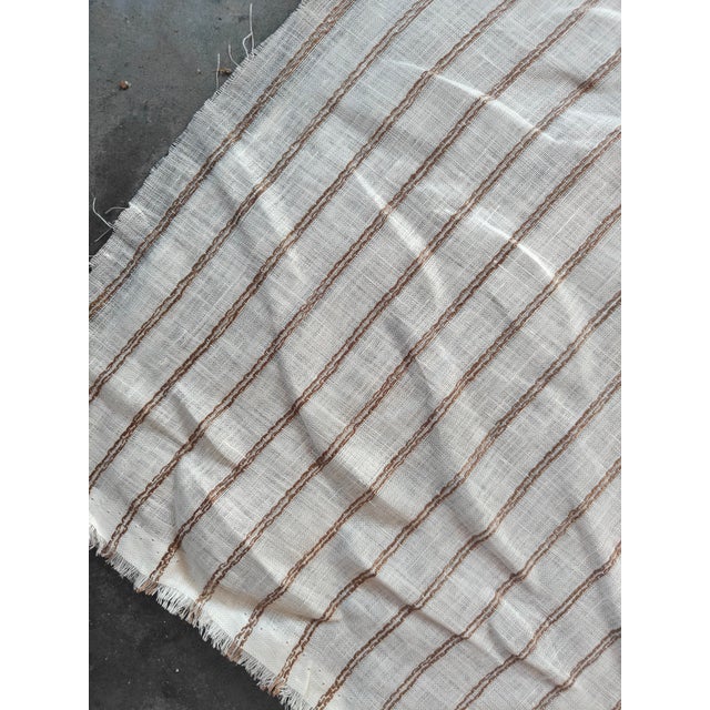 Contemporary Wide-Width Sheer Fabric, 3 1/2 Yards. Hudson Sheer by Carleton v. In Colorway Fawn For Sale - Image 3 of 5