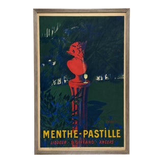 Leonetto Cappiello Menthe-Pastille Large Lithographic Poster, France, Circa 1905 For Sale