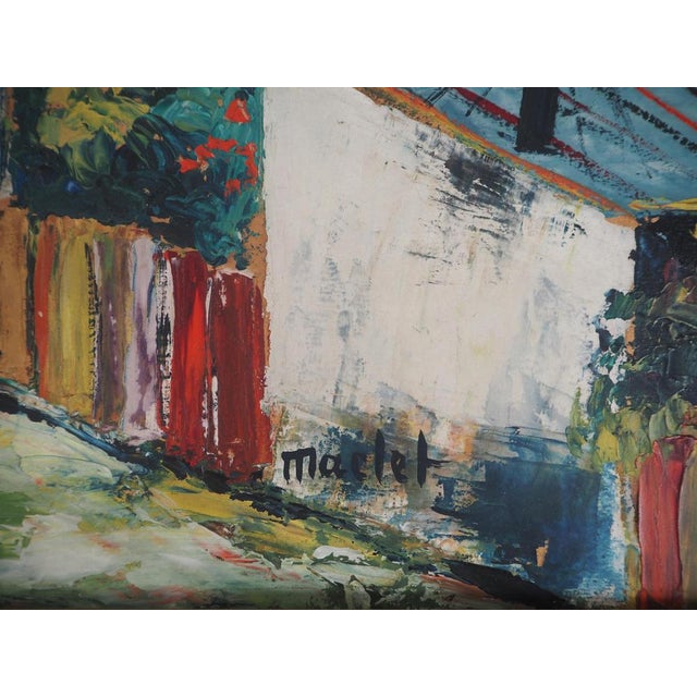 Elisée Maclet, Montmartre Moulin de la Galette, 1930, Oil on Panel, Framed For Sale - Image 8 of 9