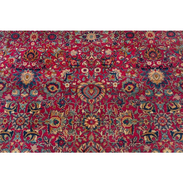 Large Antique Tabriz Rug For Sale - Image 5 of 10