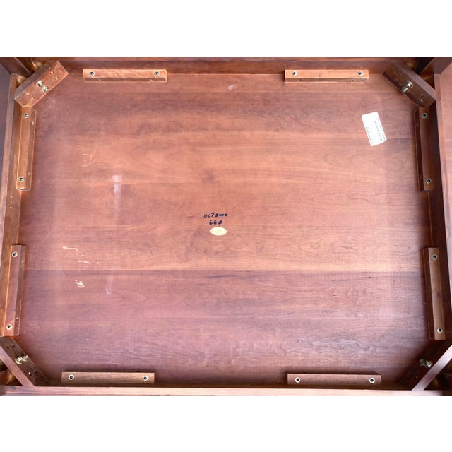 Large Walnut Cocktail Table by Wright Table Company For Sale - Image 10 of 12