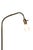 Metal Mid 20th Century Brass Gooseneck Floor Lamp For Sale - Image 7 of 15