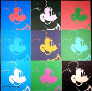 1986 Carnegie Museum of Art Andy Warhol Mickey Mouse Lithograph