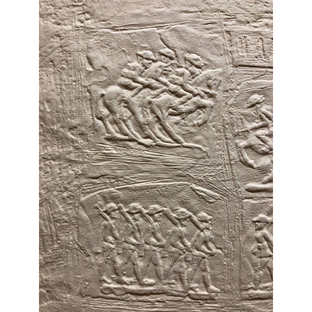 Late 20th Century William Haendel, Bill Haendel Americana 'A Child's War' Cast Paper Relief Sculpture, 1975 For Sale - Image 5 of 9