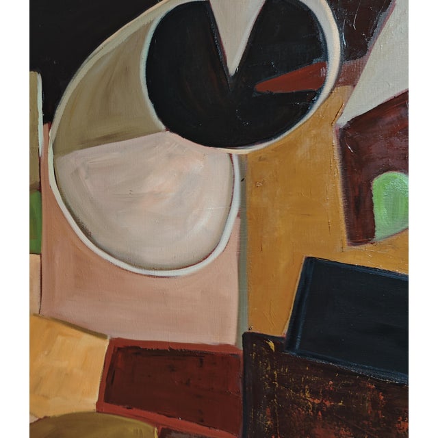 2020s Topographie Du Reve, Large Abstract Geometric, Textured, Expressionism, Framed by Sophie Dumont For Sale - Image 5 of 8