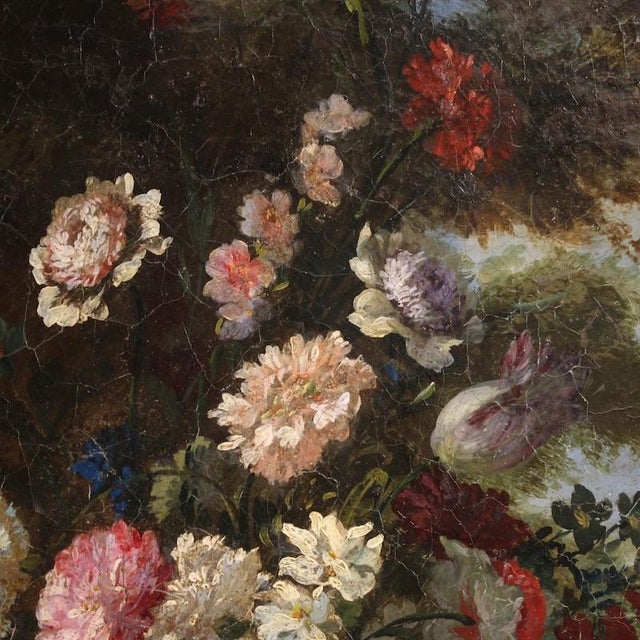 Italian Artist, Oval Still Life, 1780, Oil on Canvas For Sale - Image 15 of 16