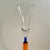 1990s 1990s Postmodern Memphis Style Hand-Blown Art Glass Champagne Flute For Sale - Image 5 of 11