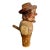 1920s Vintage Hand Carved Hand Painted Cork Screw For Sale