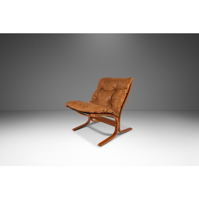 Brown Set of Two (2) Scandinavian Mid-Century Modern "Siesta" Chairs in Leather by Igmar Relling for Westnofa, Norway, C. 1970's For Sale - Image 8 of 18