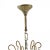 Italian Silver and Gold Chandelier, 1920s For Sale - Image 6 of 7