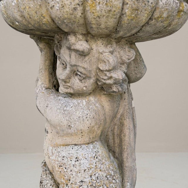 Beige Garden Fountain Basin, 1920s For Sale - Image 8 of 16