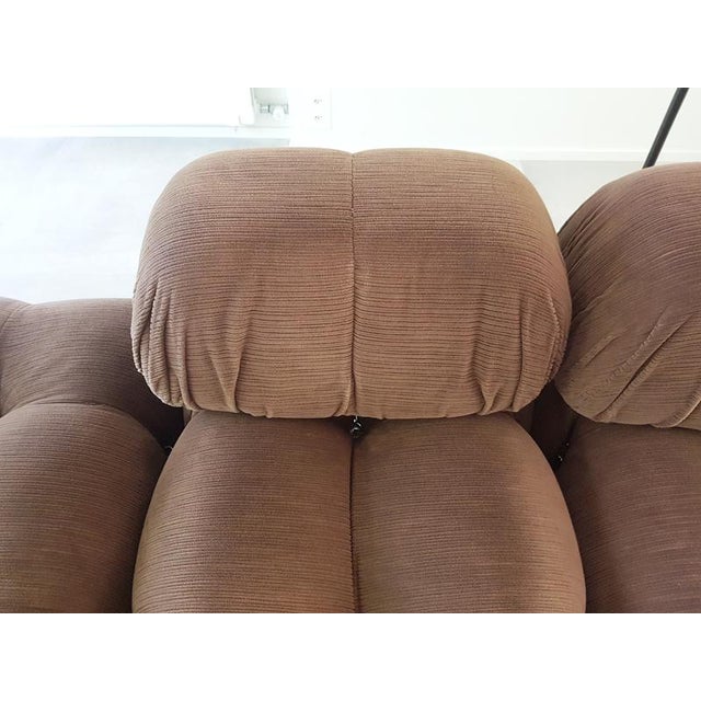Modular Camaleonda Armchairs and Ottoman in Brown Corduroy by Mario Bellini for C&B Italia, 1970s, Set of 5 For Sale - Image 17 of 18