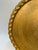 Large Vintage Engraved Brass Tray With Botanical Decoration and Scalloped Rim For Sale - Image 4 of 13