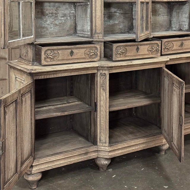 Early 19th Century Belgian Liégeois Régence Carved Oak Bookcase ~ Bibliotheque For Sale - Image 17 of 18