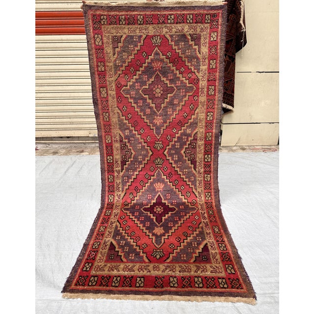Textile Antique Qashqai-Shiraz Tribal Runner Rug - 2'9" X 7'1" For Sale - Image 7 of 11