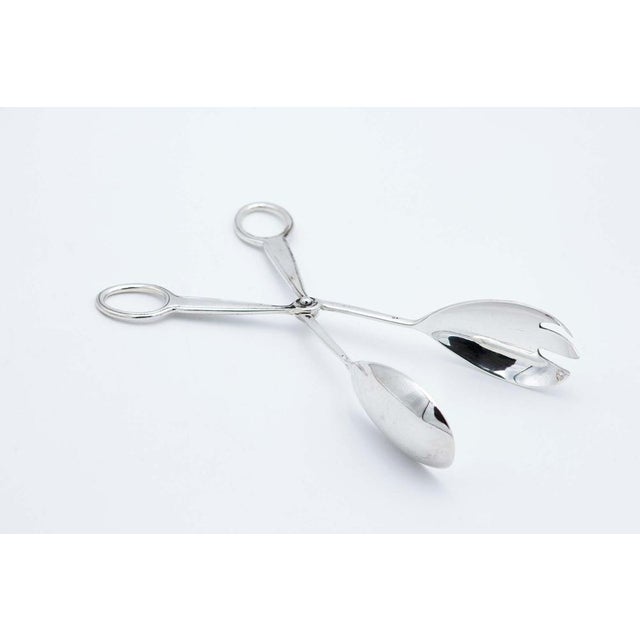 Vintage Silver Salad Tongs, in Good conditions. Designed 1920 to 1949