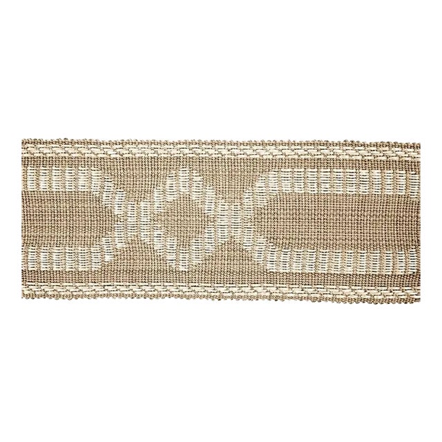 Schumacher Briar Raffia Tape in Natural For Sale