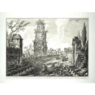 Giovanni Battista Piranesi, Ruins of an Ancient Tomb, 1762, Etching For Sale