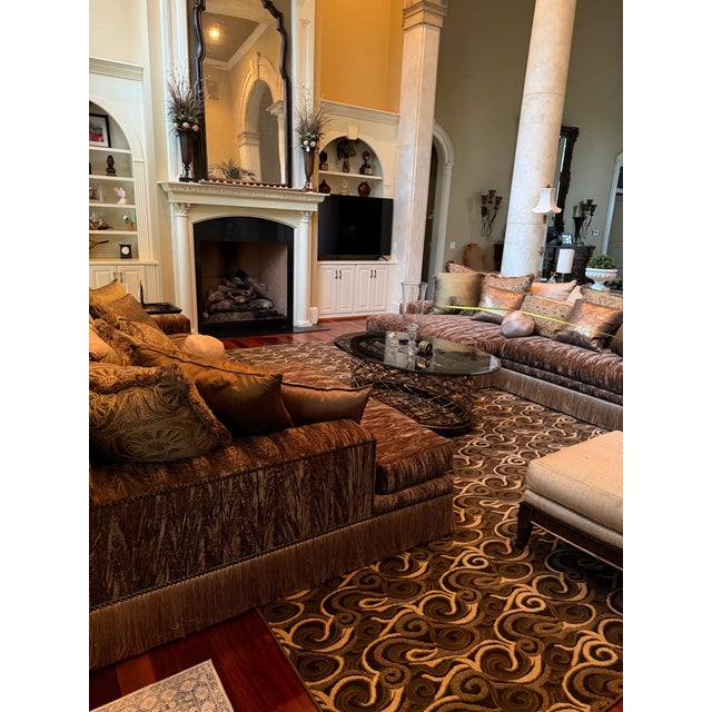 Marge Carson Sofa With Decorative Trim For Sale In Greenville, SC - Image 6 of 12