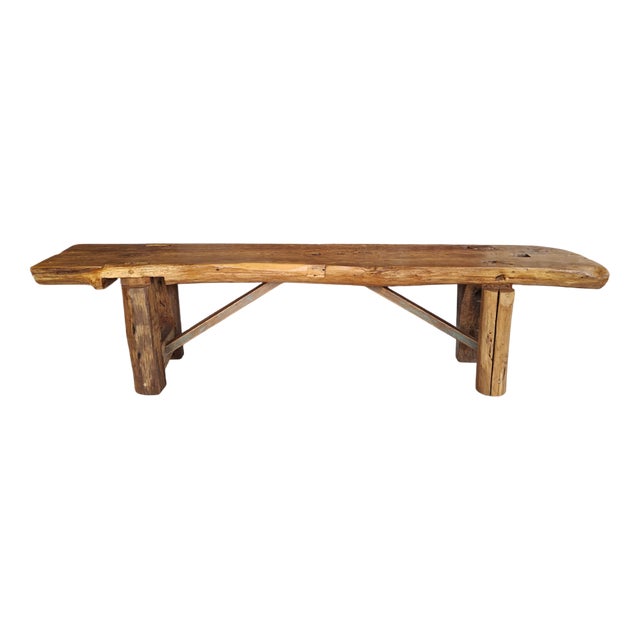 Brutalist Workbench Console, 1890s For Sale