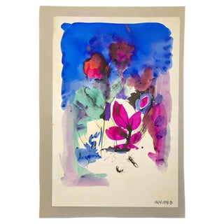 Leo Guide, Composition, Drawing, 1980s For Sale