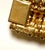 Transitional Vintage Ciner Gold Plated Caviar Collar Necklace For Sale - Image 3 of 11