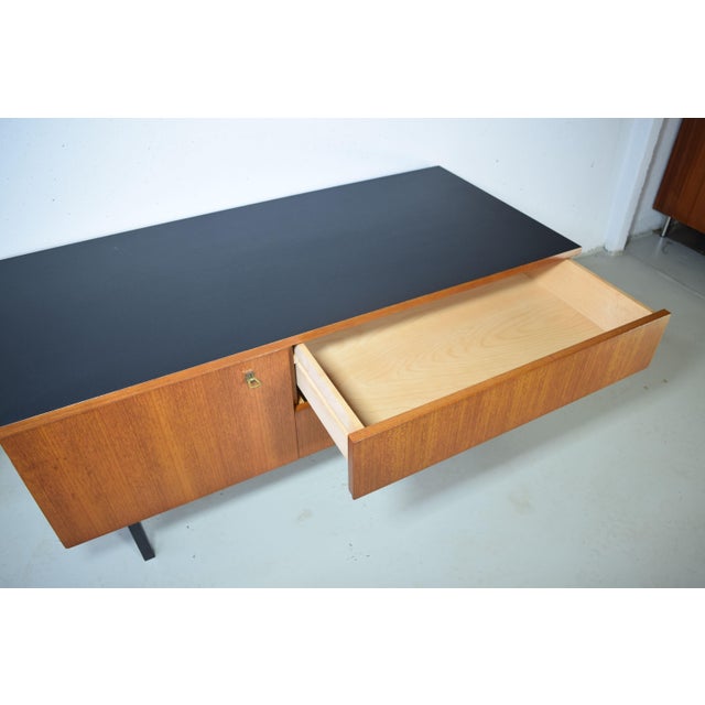Mid-Century Modern German Sideboard in Teak, 1960s For Sale - Image 6 of 9