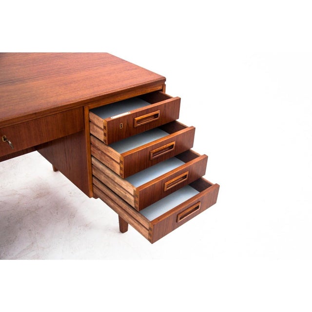 Vintage Danish Teak Desk, 1960s For Sale - Image 9 of 16
