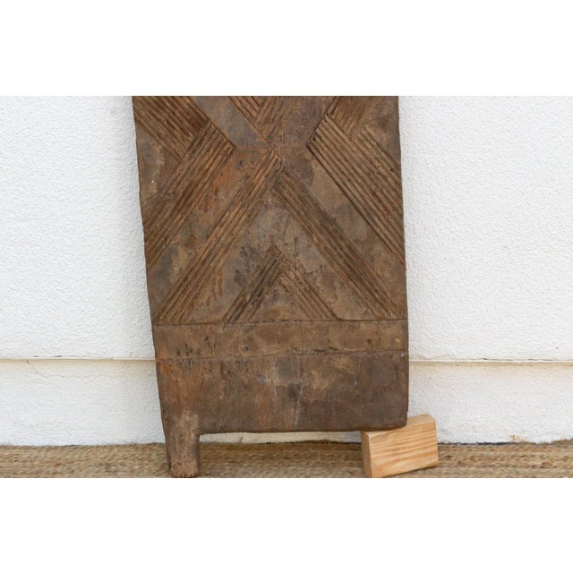 Traditional Uke Carved Wood, African Door For Sale In Los Angeles - Image 6 of 7