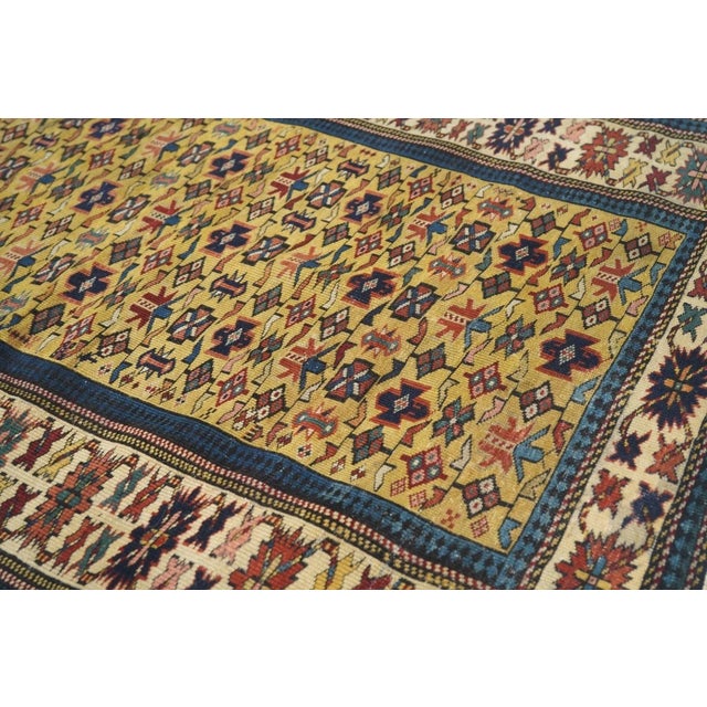 Antique Kuba Rug 3'2'' x 4'7'' For Sale In New York - Image 6 of 9