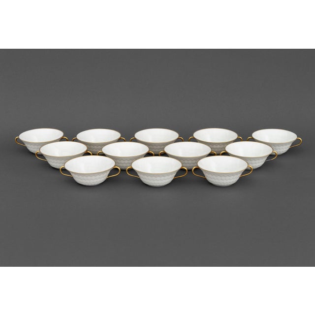 White Limoges Porcelain Partial Dinner Service Set, 45 Pieces For Sale - Image 8 of 14